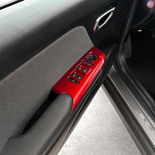 Car Window Switch Panel Cover Side Door Lock Lift Control Button Frame Panel