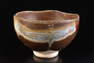 S6800: Japanese Mino ware Youhen pattern TEA BOWL Green tea tool Tea Ceremony