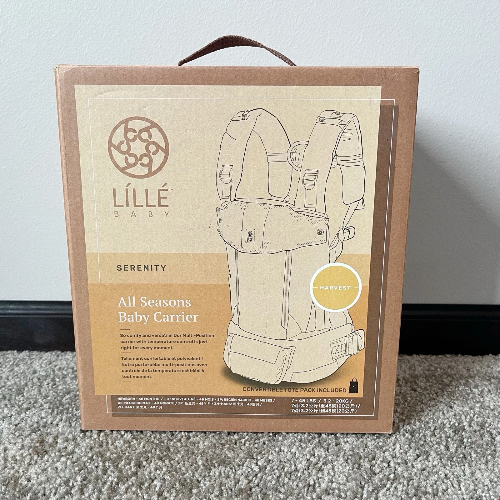 Lille Baby Multi-Position Serenity All Seasons Baby Carrier Harvest Gold