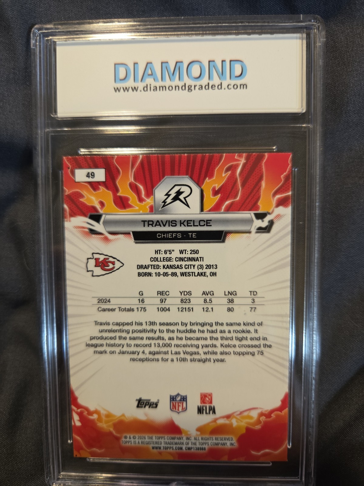 2025 Topps Resurgence #49 Travis Kelce Gem Mint 10 view 6