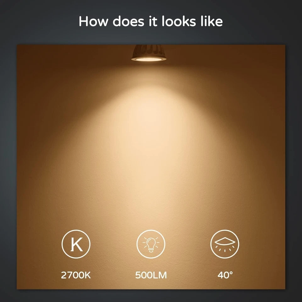 Listed MR16 LED Bulbs, 2700K Soft White, 10-Pack - Image 4 of 4