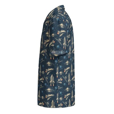 Outer Space Planets Space Shuttles Hawaiian Shirt