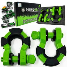 Rhino Usa Supershack-grn 8-ton Super Shackles W Isolators