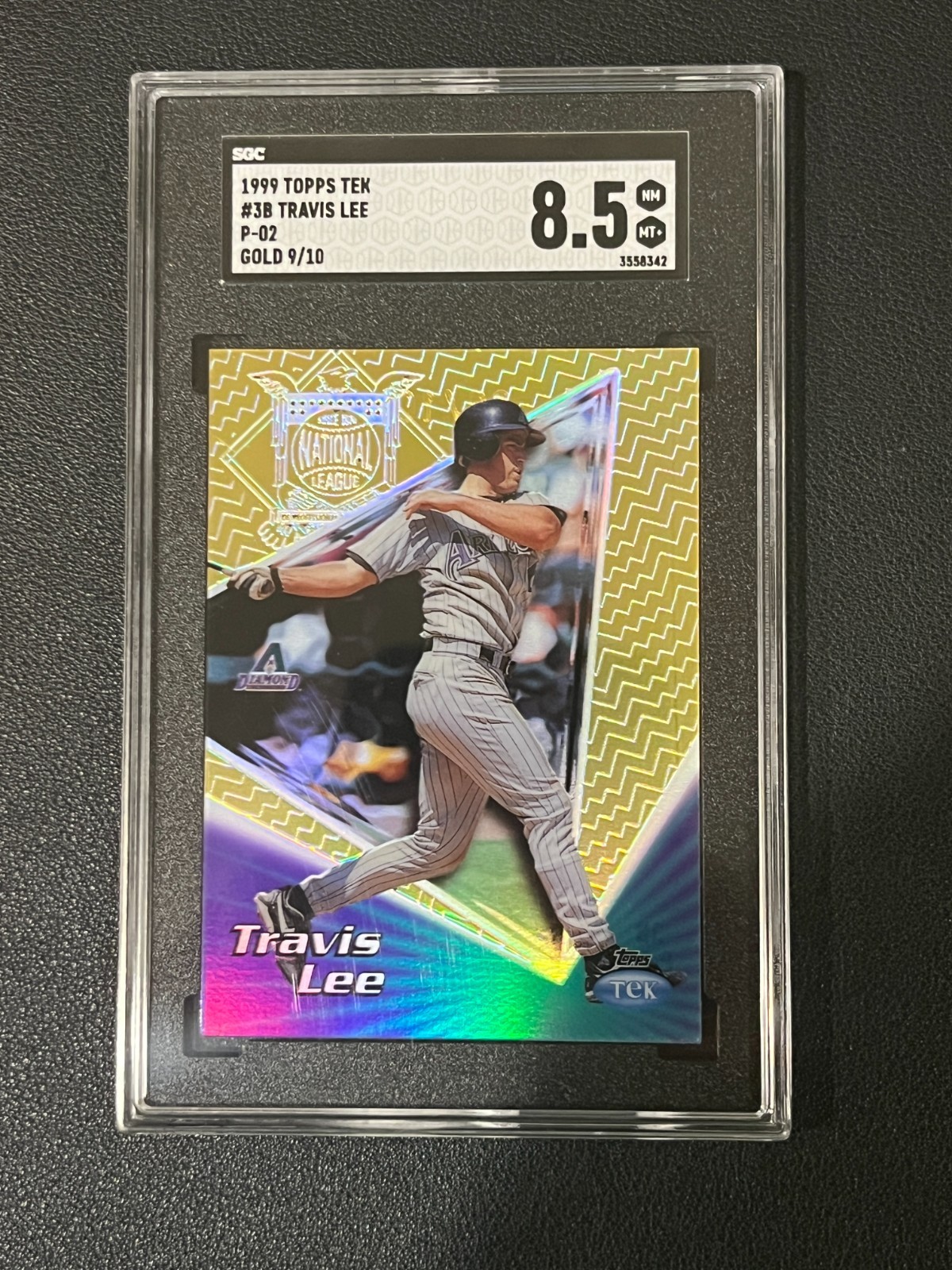 Travis Lee 1999 Topps Tek Gold /10 P-02 Diamondbacks SGC 8.5 
