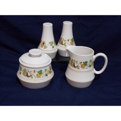Noritake Progression China ''Homecoming'' #9002 Salt & Pepper, Cream & Sugar Set