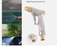 High Pressure Water Spray Gun Metal Brass Nozzle Wash Hose Pipe Car Garden Lawn