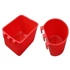 Pack of 5 Bird Feeders Plastic Cups for Poultry and Birds Pet Supplies