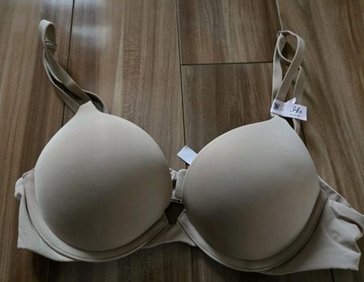 NWT Victorias Secret Bombshell Tshirt Nude Add 2 Cups Padded Push Up Bra 34A