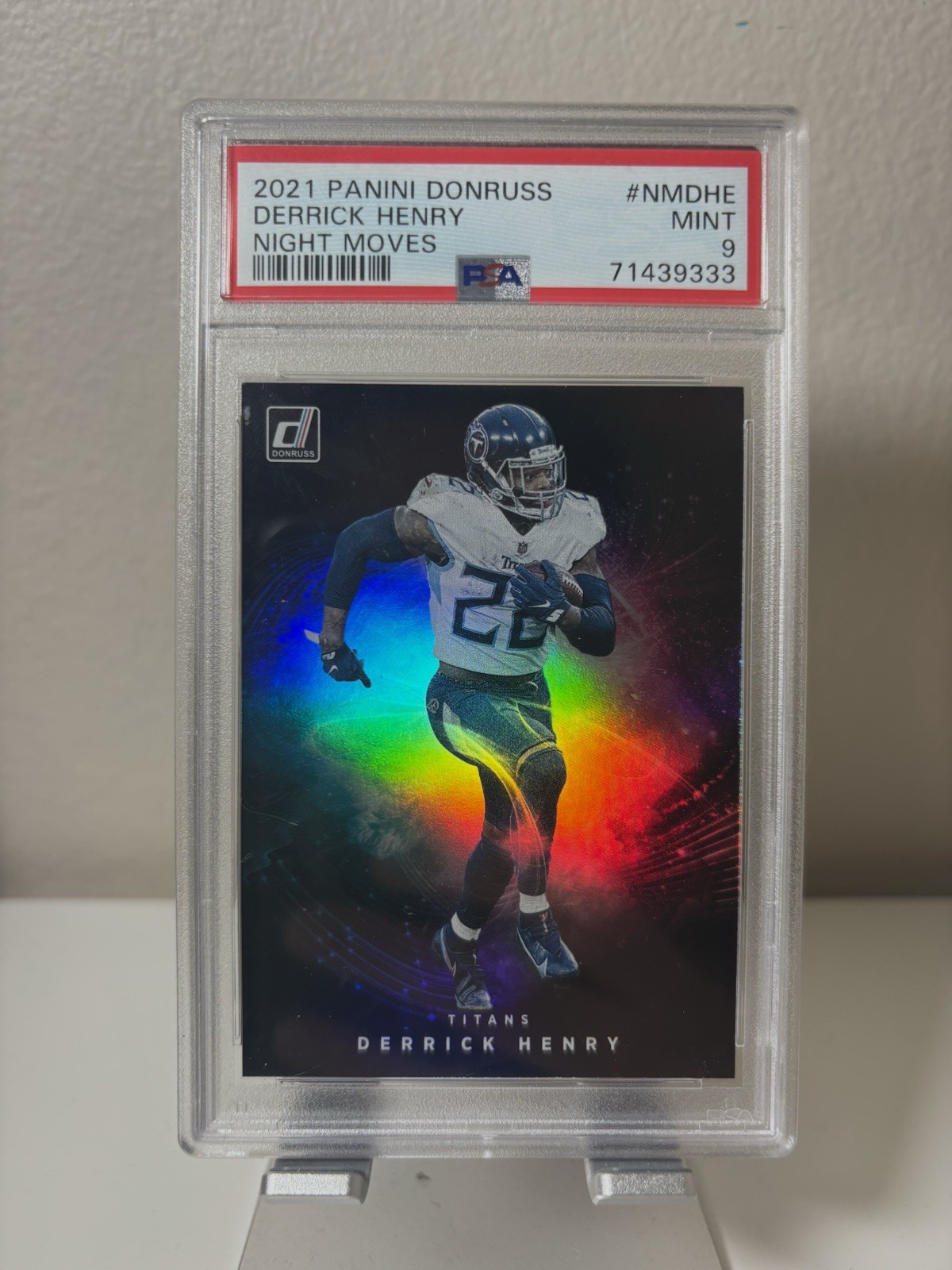 2021 Panini Donruss Derrick Henry Night Moves SSP Case Hit PSA 9 🔥POP 6🔥