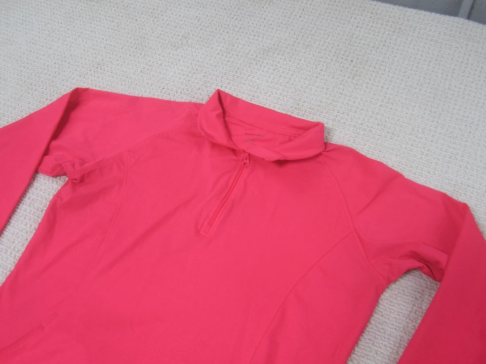 Camisa deportiva elástica Sport-Tek Pullover para mujer grande rosa 1/4 cremallera manga larga Foto 2 de 4