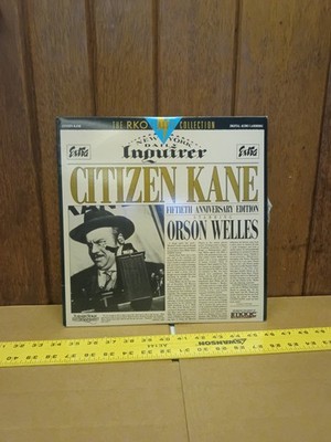 Citizen Kane 50th Anniversary RKO Laserdisc LD Orson Welles Free Ship $50