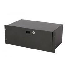 OnStage RDLS4000 4U Locking Rack Drawer, Shallow RDLS 4000 , Black