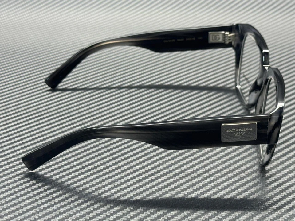 DOLCE & GABBANA DG3405 3440 Striped Grey Men's 54 mm Eyeglasses - Image 4 of 4