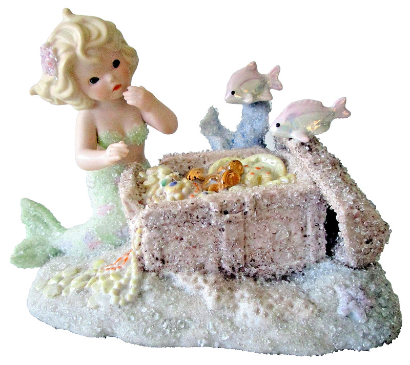 ENESCO CORAL KINGDOM "JEWEL" MERMAID~COA & BX~SGND~LTD ED~1994