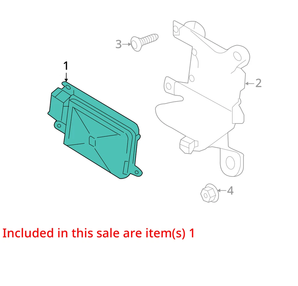 Chassis ECM Driver Assist Blind Spot Alert Fits 11-16 PORSCHE CAYENNE 6719649 - Image 3 of 4