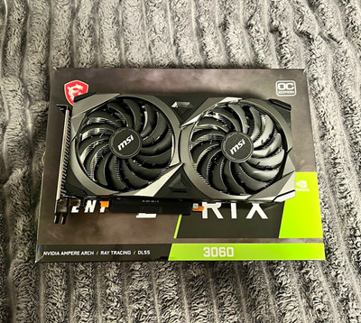 MSI NVIDIA GeForce RTX 3060 VENTUS 2X OC 12GB Grafikkarte DP HDMI 8-Pin