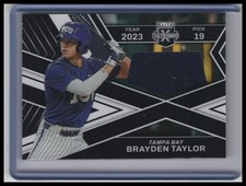 2023 Panini Elite Extra Edition #FR-BTY Brayden Taylor First Round Materials