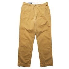 00'S Polo Ralph Lauren No Tuck Cotton Chino Pants 36/34 Brown00 Old Tag Y2K Vint