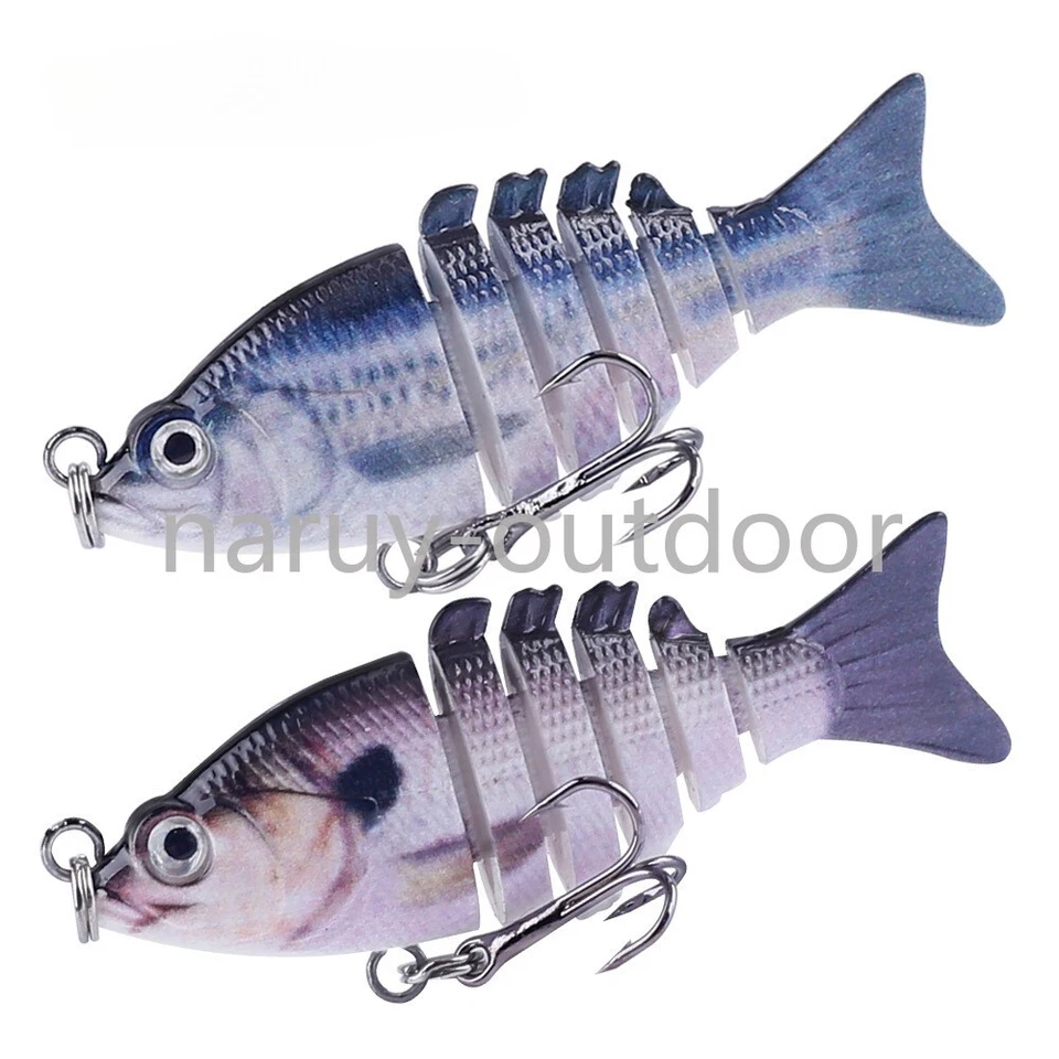 5er Pack Mini Mulit Jointed Swimbaits 5cm/2g Sinking Wobbler Crankbait... - Bild 3 von 4