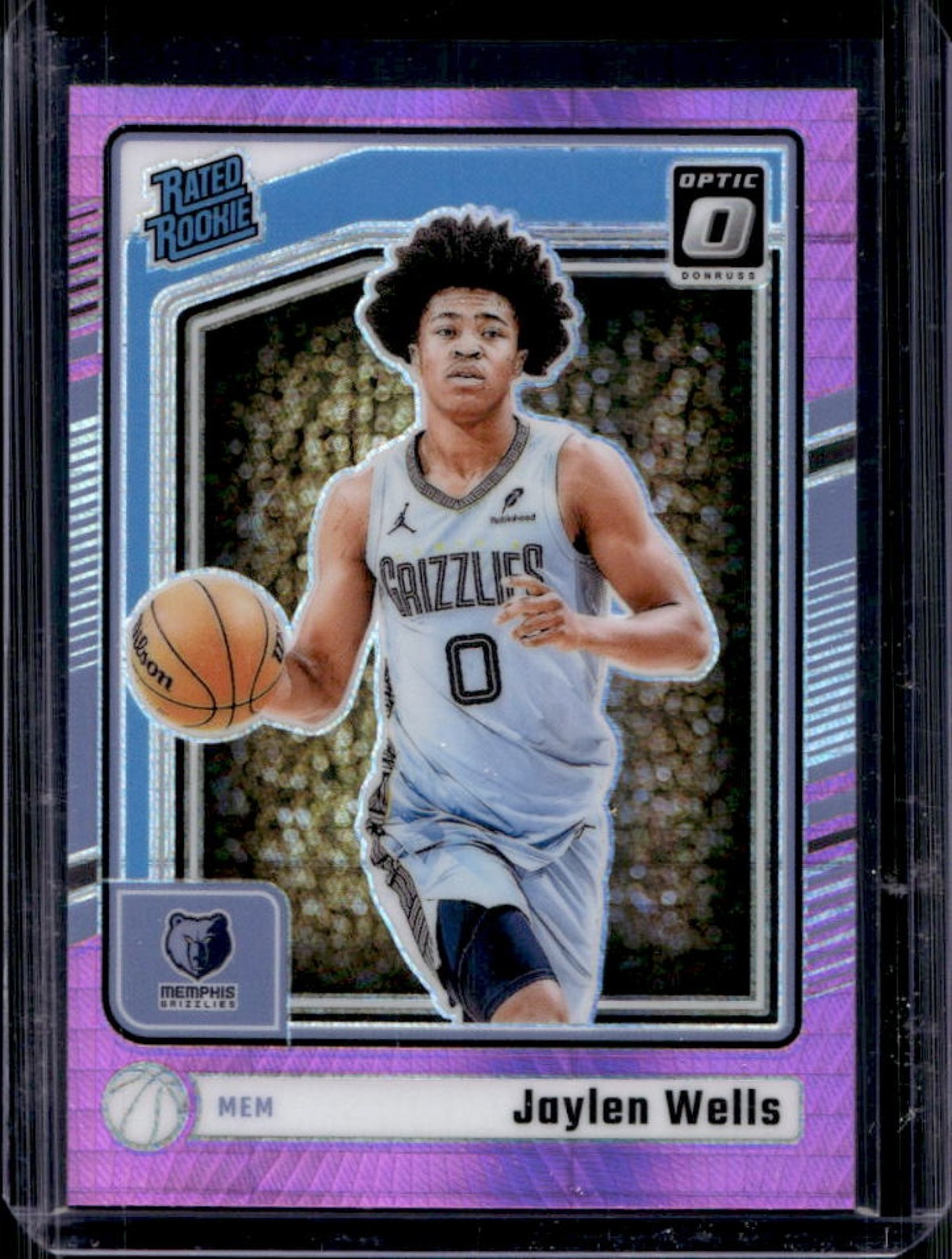 2024-25 Donruss Optic Jaylen Wells Rated Rookie Hyper Pink RC #252 Grizzlies