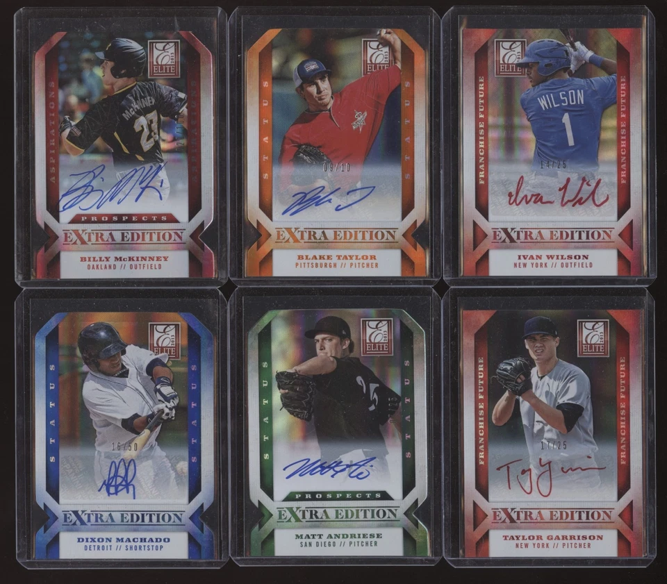 18 Lot 2013 Elite Extra Edition SP Rookie Auto RC Ryan McMahon Osuna /25 Moran - Image 3 of 4