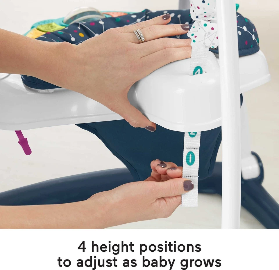 Fisher Price Astro Kitty SpaceSaver Jumperoo centro de atividades com luzes de música - Imagem 4 de 4