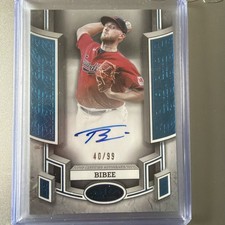 2024 Topps Tier One - Breakout Autographs Tanner Bibee #BOA-TBI Blue Foil /99