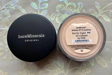 *2-PACK* bareMinerals Original SPF 15 Foundation FAIRLY LIGHT XL 8g ~ New/Sealed