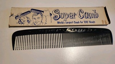 Vintage Super Comb 1961 Black In Original BOX