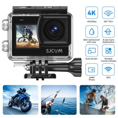 SJCAM SJ6 Pro Action Camera 4K Dual Touchscreen 24MP Vlogging Camera For Riding
