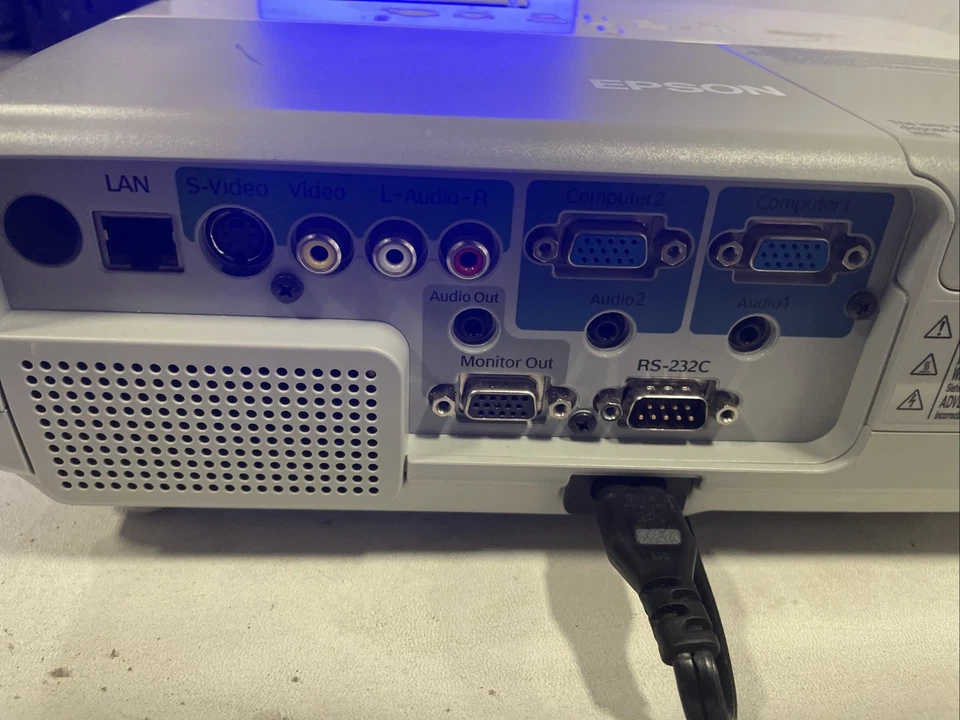 Epson PowerLite 83+ Digital Projector LCD EMP83H 2200 Lumen Home Theater W/ Cord - Image 2 of 4