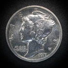 1917-P Mercury Dime BU ✨ 95% Full Split Bands (FSB) 90% Silver – Sharp Strike
