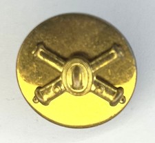 United States Army Coast Artillery Corps Collar Disk Insignia Badge (E2)