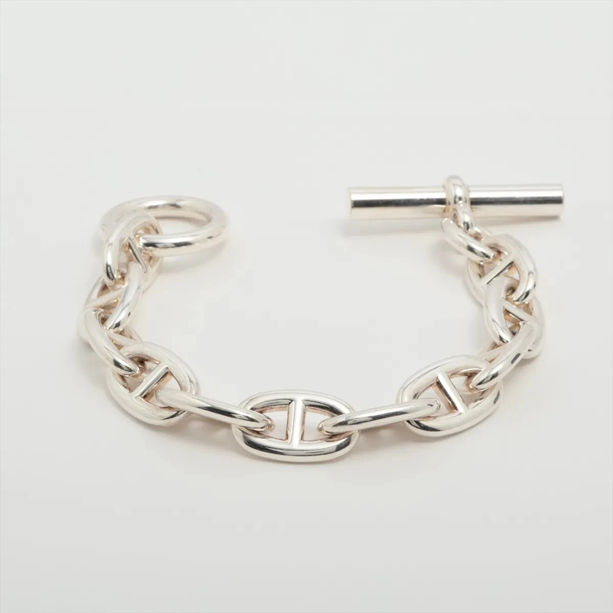 Bracciale Hermès Chaîne d'Ancre TGM 11 cornici Argento 925 103 6g