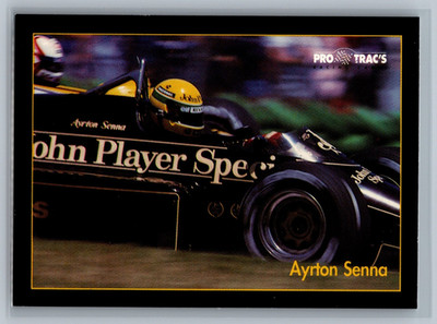 1991 Pro Trac's Formula One Series Ayrton Senna #99 Trading Card