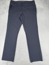 Weatherproof Vintage Pants Mens 34x32 Gray Regular Fit Nylon Stretch Chino