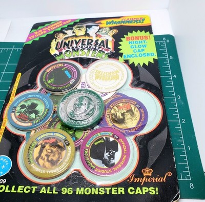 Universal Studios Monster Pog Set 1994 Y2K Games Frankenstein Dracula NOS