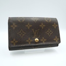 LOUIS VUITTON Monogram Portefeuille Sarah Long Wallet Brown Canvas