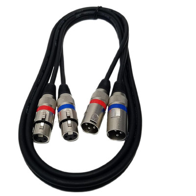 Audio2000'S ADC203S Professional 6-Foot Dual XLR Female (XLRF) to Dual XLR Male 