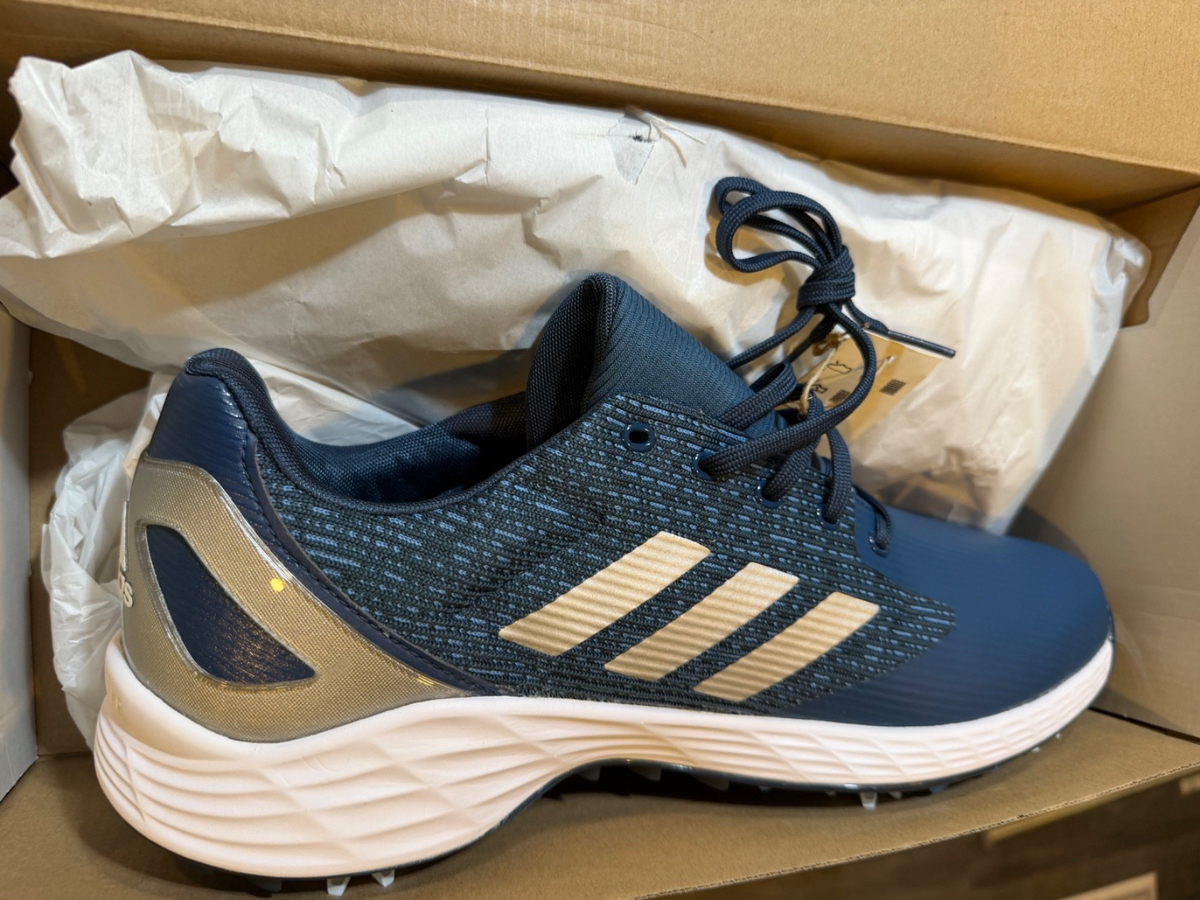 Adidas Mens ZG21 Motion Crew Navy Golf Shoes G57772 Waterproof Size 14 or 15 NEW Adidas ZG21 Motion Golf Shoes Men 7 / Women 8.5 Crew Navy  main image 3
