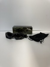 Mil-Tec Tactical Goggles UV400 Smoke Lens Commando Air Pro Black w/ Case