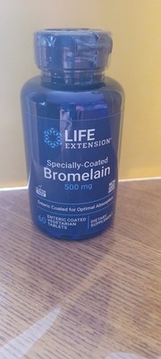 Life Extension 60  Specially-Coated Bromelain 500 mg tablets