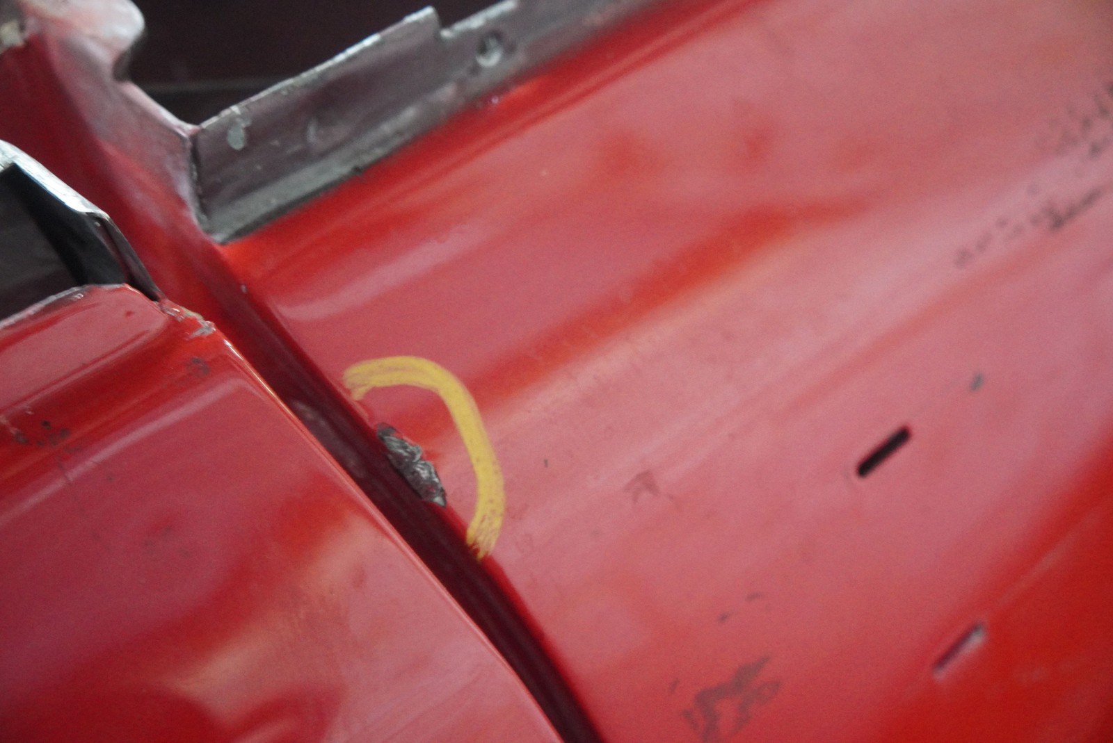 Rear Left Quarter Panel Body Structural Metal Cut Ferrari Mondial Cabriolet 1985