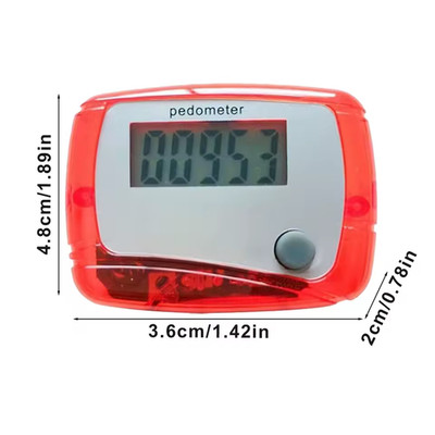 Portable Counter Mini Digital LCD Pedometer Sports Walking Running Step Count...