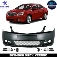 Front Bumper Cover & Fog Light Assembly For 2012-2016 Buick Verano