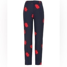 Banana Republic Women Avery Navy Blue Red Flo...
