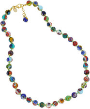 Collana Con Mosaico in Vetro Di Murano, Multicolore, Vetro