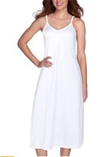 Vanity Fair Spin Slip Women S 34 10158 Reversible Neckline White 32" Length NWT
