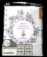 Happy Planner Household Extension Pack 7.5 X 9 Home 46 Pieces NIP