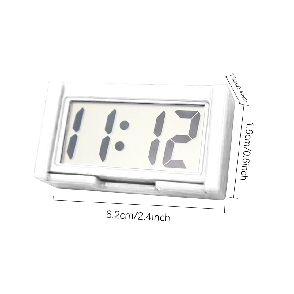 Mini-Digitaluhr, großer Bildschirm, Autouhr, Armaturenbrett, selbstklebende Min - Bild 2 von 4